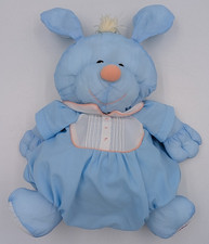 Vintage Puffalump Blue Bear Fisher Price Plush 1986 Romper Nylon 80s Parachute