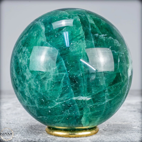 Natürliche Grüne Fluorit Kristallkugel, Spitzenqualität – 1406,15g