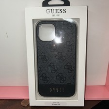 GUESS iPhone 14 Black & Gray Protective Case ...