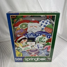NEW SEALED Springbok Puzzles Winter Food Cookies 500 Piece
