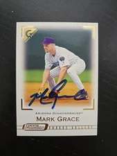 2001 Topps Fusion Mark Grace #153 Autograph