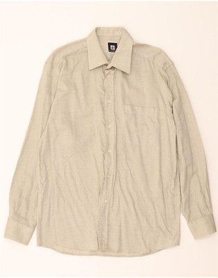 ROCCOBAROCCO Herren Hemd Größe 40 15 1/2 mittelgrau Nadelstreifen CH09
