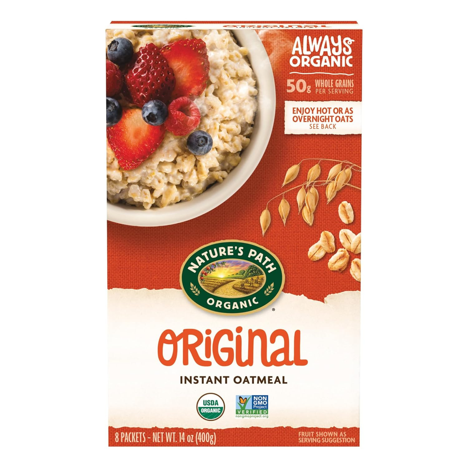 Nature'S Path Organic Original Instant Oatmeal, 14 Oz (Pack 
