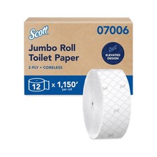 Scott Professional Coreless High-Capacity Jumbo Roll Toilet Paper, Bulk 0700...