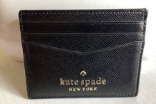 Kate Spade Black Leather Slim Card Holder