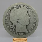 1909-O Barber Silver Quarter - #C58657NQ