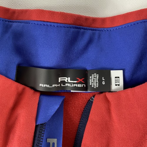 Chaqueta de golf RLX Ralph Lauren Pullover para hombre grande roja 1/4 cremallera rendimiento - Imagen 5 de 11