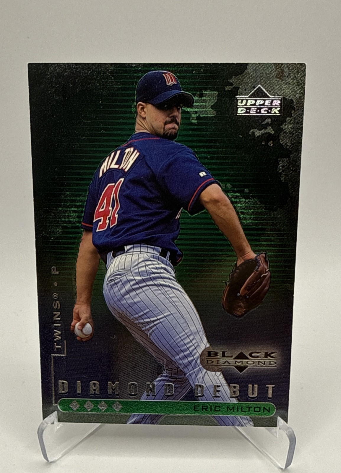 1999 Upper Deck Black Diamond - Diamond Debut Eric Milton #107 Quadruple Diamond