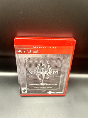 Skyrim Legendary Edition PS3 Greatest Hits with Manual Tested Minor Wear
