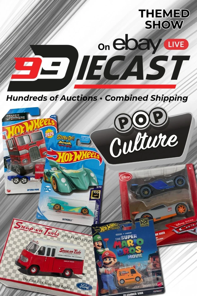 🍿 Special Event: Pop Culture Show! Hot Wheels, Johnny Lightning, M2 09/03