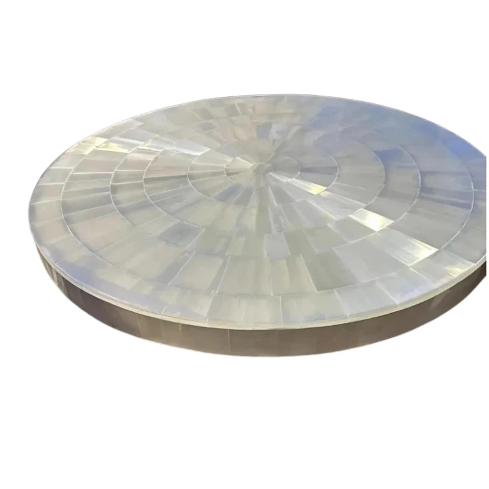 Selenite Coffee Table Top Natural Healing Crystal Stone Home Decor - Image 2 of 4