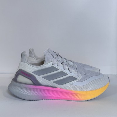 Adidas Pureboost 5 Running  Shoes Women s 8 Grey Multi Color Sneakers Athletic