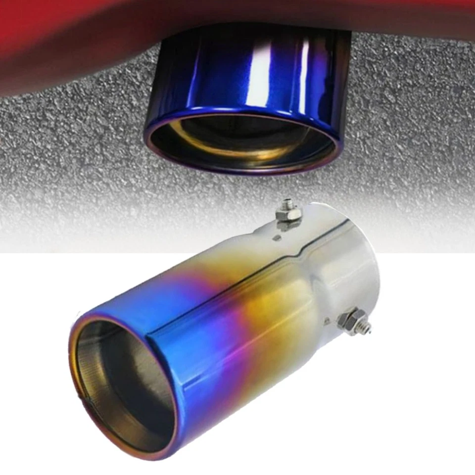 2xFor Nissan Altima Exhaust Pipe Tip Rear Tail Throat Muffler Stainless Steel Foto 3 de 4