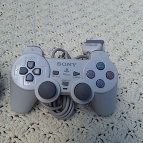 PlayStation 1 PS1 SCPH-9001 Video Game Console Bundle Remote Cords Grey - Tested