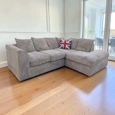 Dylan Cord Corner Sofa Beige Delivery Available