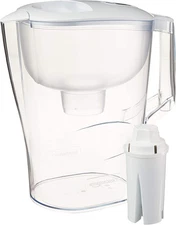 Plastic 10-Cup Pitcher w/ Filter, Compatible w/ Brita, Made in Europe