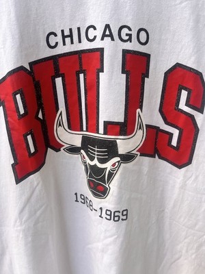 Chicago Bulls T-Shirt Weiß Gr. L Mitchell & Ness