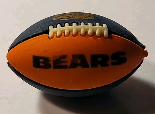 Chicago Bears Mini Miniatura Logo Squadra Calcio Colori NFL Gomma Souvenir NFC - Foto 2 di 4