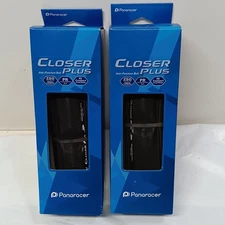 2 Panaracer Closer Plus Folding Bead Tires, 650 x 23C, Black ISO 23-571