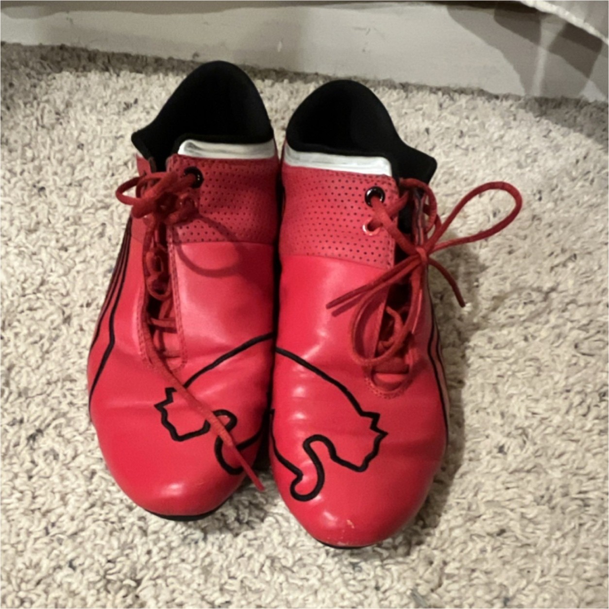 Men and women Puma Ferrari shoes Mens red:10.5 womens white:9.5 image 2