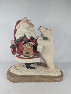 Signed United Design  Christmas Dance  Reasons to Believe Santa Polar Bear Rare