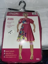 Weird Barbie Adult Pink Dress Costume Cosplay Outfit Size S Petite 4-6 New