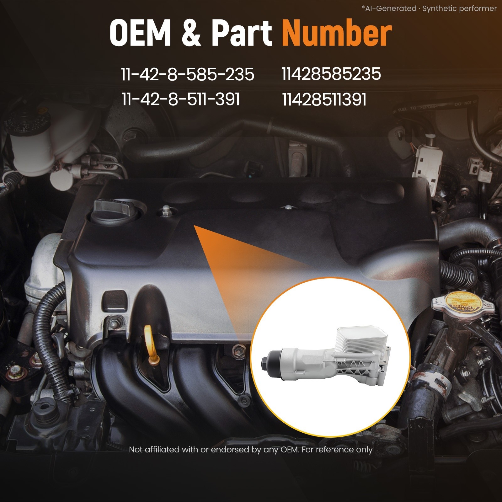 BMW i8 2014-2020 Oil filter housing