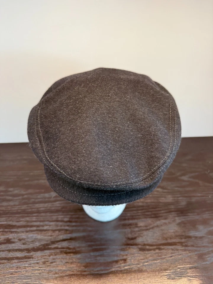 Sombrero Stetson Para Hombres 58 Gris Mezcla de Lana Gorra Plana Orejeras Frente a Presión Caminata Exterior Foto 2 de 4