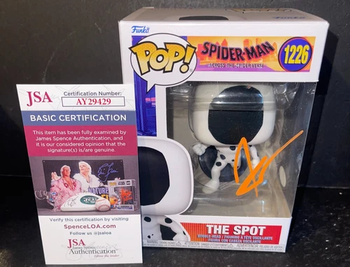 Jason Schwartzman Spider-Man Across The Spiderverse The Spot Signed Funko JSA