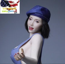 1/6 female Head Moveable Eye tongue For 12" Female Figure Phicen ZC017 E ❶USA❶