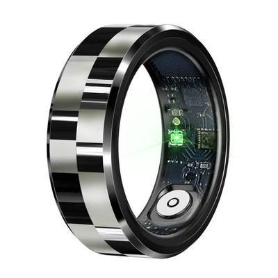 Smart Ring Fitness Tracker Schlafmonitor Blutsauerstoff IP68 Wasserdicht Grau