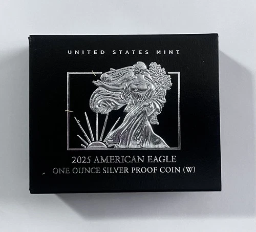 2025 W American Eagle Silver Proof Coin COA 1 oz