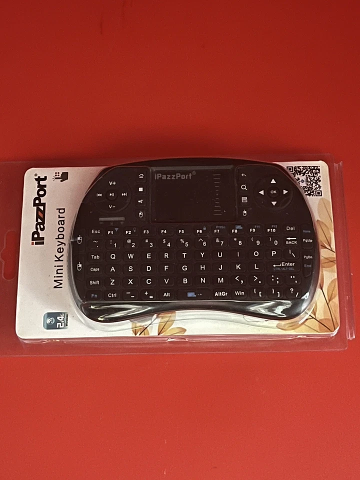 iPazzPort Wireless Mini Keyboard Touchpad for iPad iPhone Gaming Smart TV QWERTY - Image 2 of 4