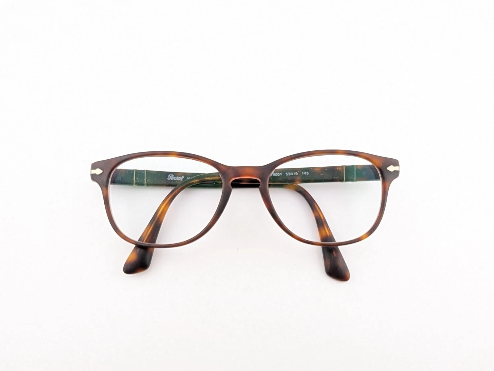 Persol Eyeglasses Frames Only, 3085 V 9001, 53 19 145, Brown, Made in Italy
