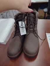 Goodfellow Jeffery Combat Boots, Brown, Size 10