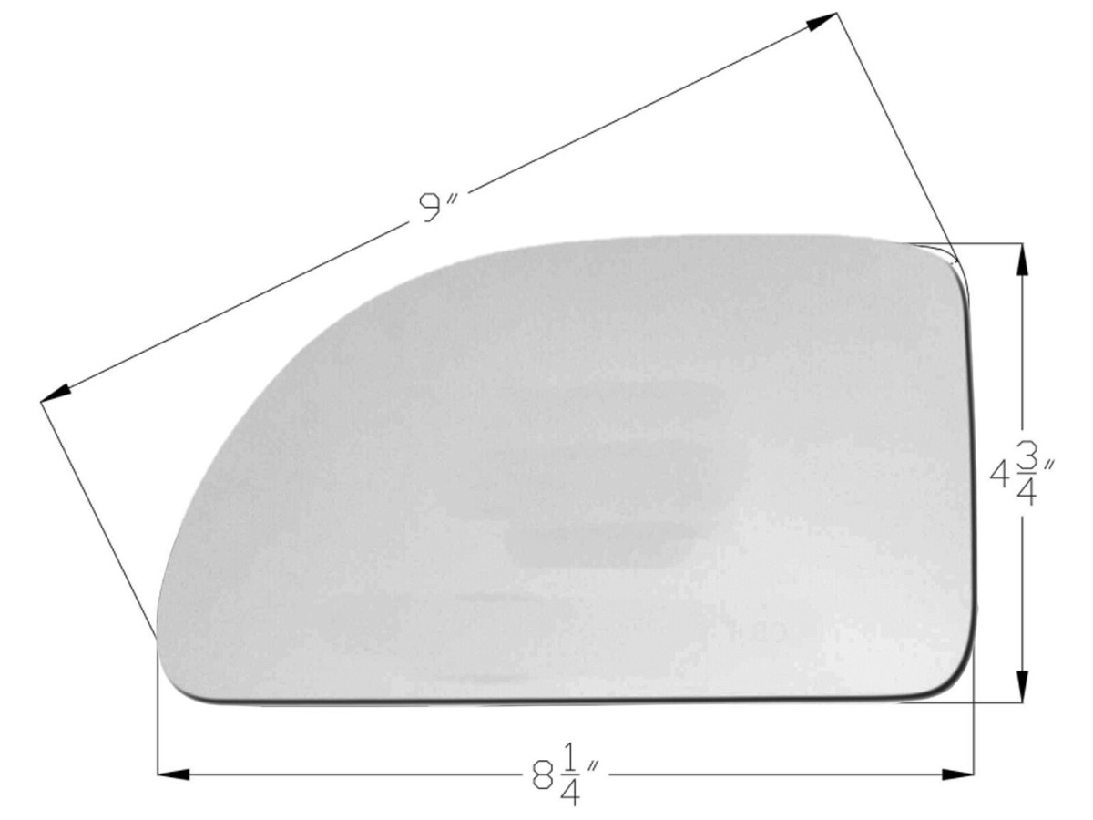 Driver Side Non-heated Mirror Glass W/backing Plate, Chevrolet - Foto 14