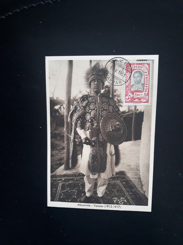 Ethiopian Maximum Postcard 1931 Harar stamp - Yassou (1913-1917)