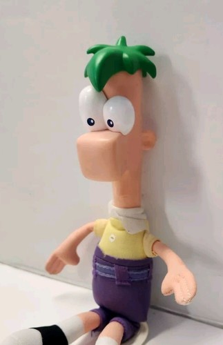 Disney Phineas & Ferb Gabble Head Rubber Head Plush Doll - FERB - Jakks Pacific - Picture 2 of 3