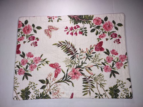 Juego de 2 fundas de almohada acolchadas estándar con bridas florales mariposa polillas - Imagen 2 de 7