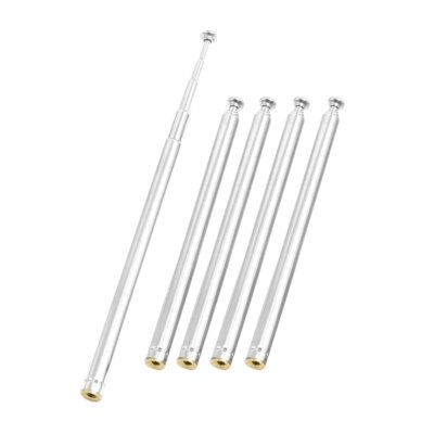 5 Pcs 310mm 12'' 5 Sections Telescopic Antenna Replacement for FM Radio TV