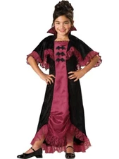 InCharacter Costumes Girls Midnight Vampiress Costume - Multi-Color - Size 8