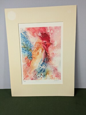 Jenny Oldknow Original Limited Print Titled Proud Cockerel 4/50