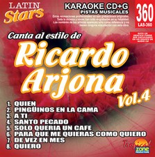 Karaoke Latin Stars 360 Ricardo Arjona Vol.4