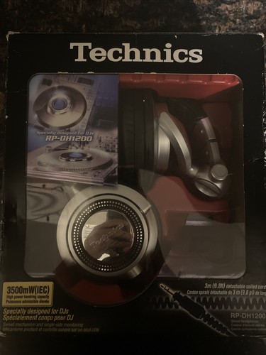 TECHNICS RP-DH1200 DJ Headphones SEALED in-box classic highly revered | eBay