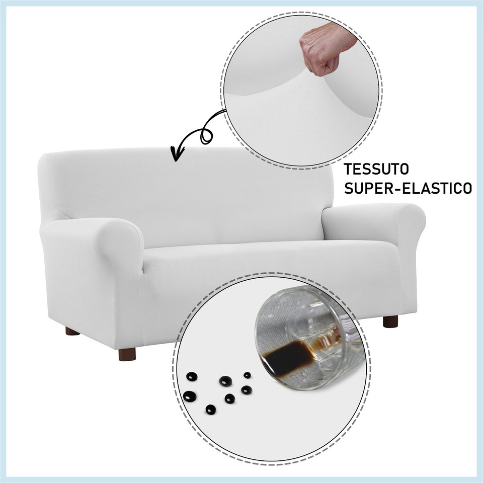 Copridivano 2 3 4 POSTI salvadivano ELASTICIZZATO copripoltrona 1 POSTO