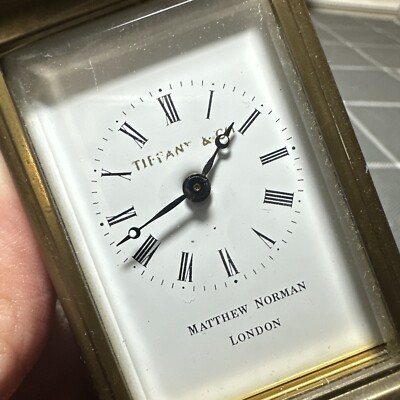 Vintage Matthew Norman #1760 Travel/Carriage Clock for Tiffany