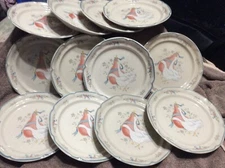 INTERNATIONAL TABLEWORKS "MARMALADE" 12- DESSERT PLATES   JAPAN