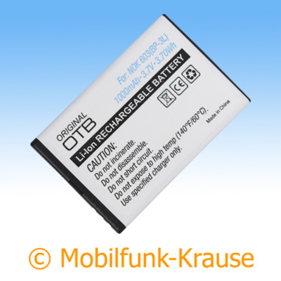 Akku f. Nokia Asha 303 1000mAh Li-Ionen (BP-3L)