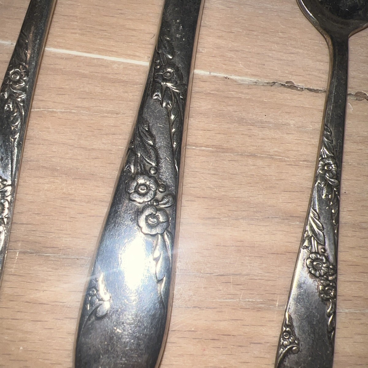 Cubiertos De Plata Tudor 1950 - Patrón Corona Nupcial | Oneida Community Clásico Vintage
