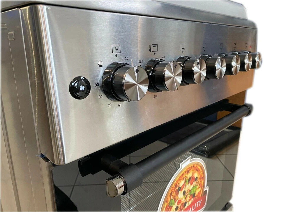 CUCINA 60X60 4 FUOCHI ACC. ELET FORNO A GAS VENTILATO INOX GRIGLIE GHISA - Immagine 4 di 4